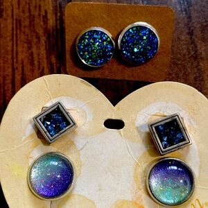 Colorful earring lot